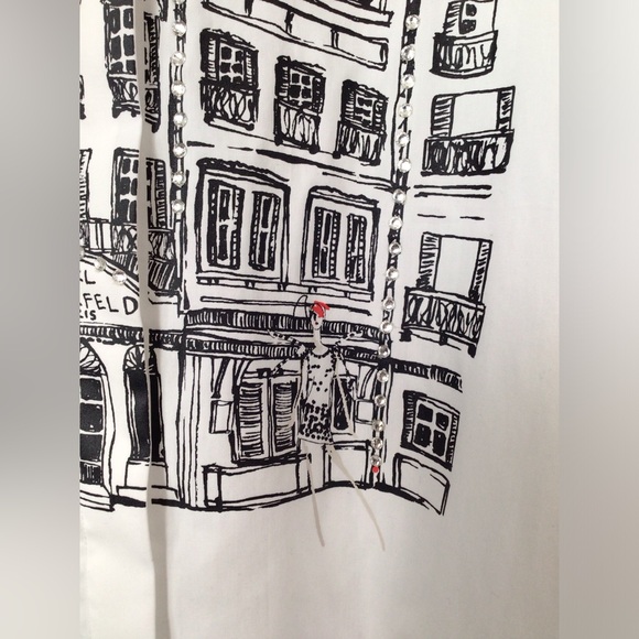 NWT Karl Lagerfeld Paris Limited Edition Button Down Shirt Blouse - Picture 10 of 13